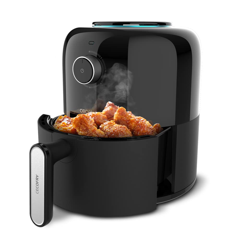 Cecotec Freidora de Aire sin Aceite de 6 L Air Fryer con Accesorios Cecofry Bombastik 6000 Full. 1700 W, Tecnología PerfectCook, Temperatura y Tiempo Regulables, Control Táctil, 12 Modos