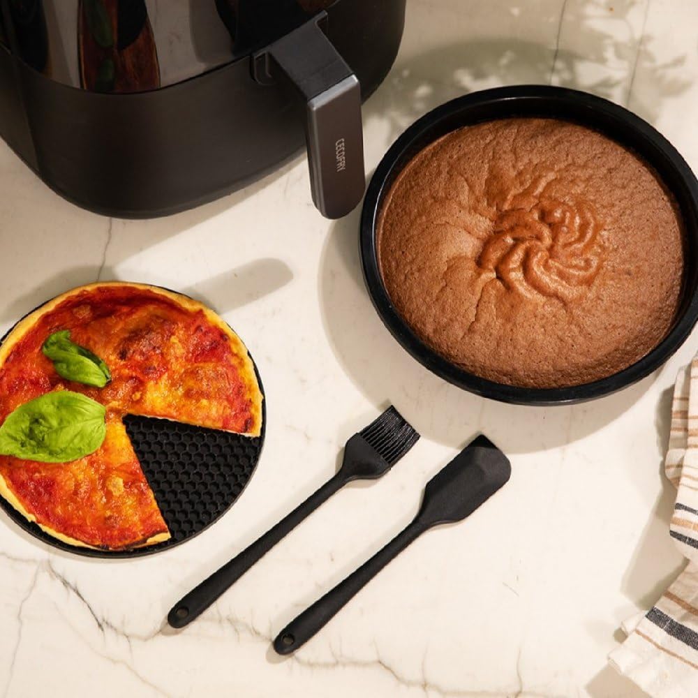 Cecotec Freidora de Aire sin Aceite de 6 L Air Fryer con Accesorios Cecofry Bombastik 6000 Full. 1700 W, Tecnología PerfectCook, Temperatura y Tiempo Regulables, Control Táctil, 12 Modos