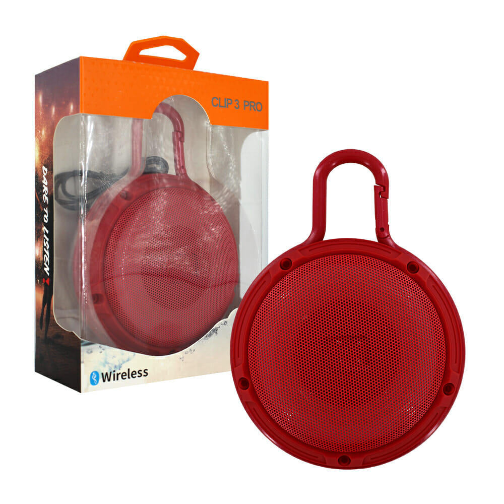Altavoz Clip 3 Pro - Portátil, Bluetooth, Resistente al Agua, Ideal para Aventura