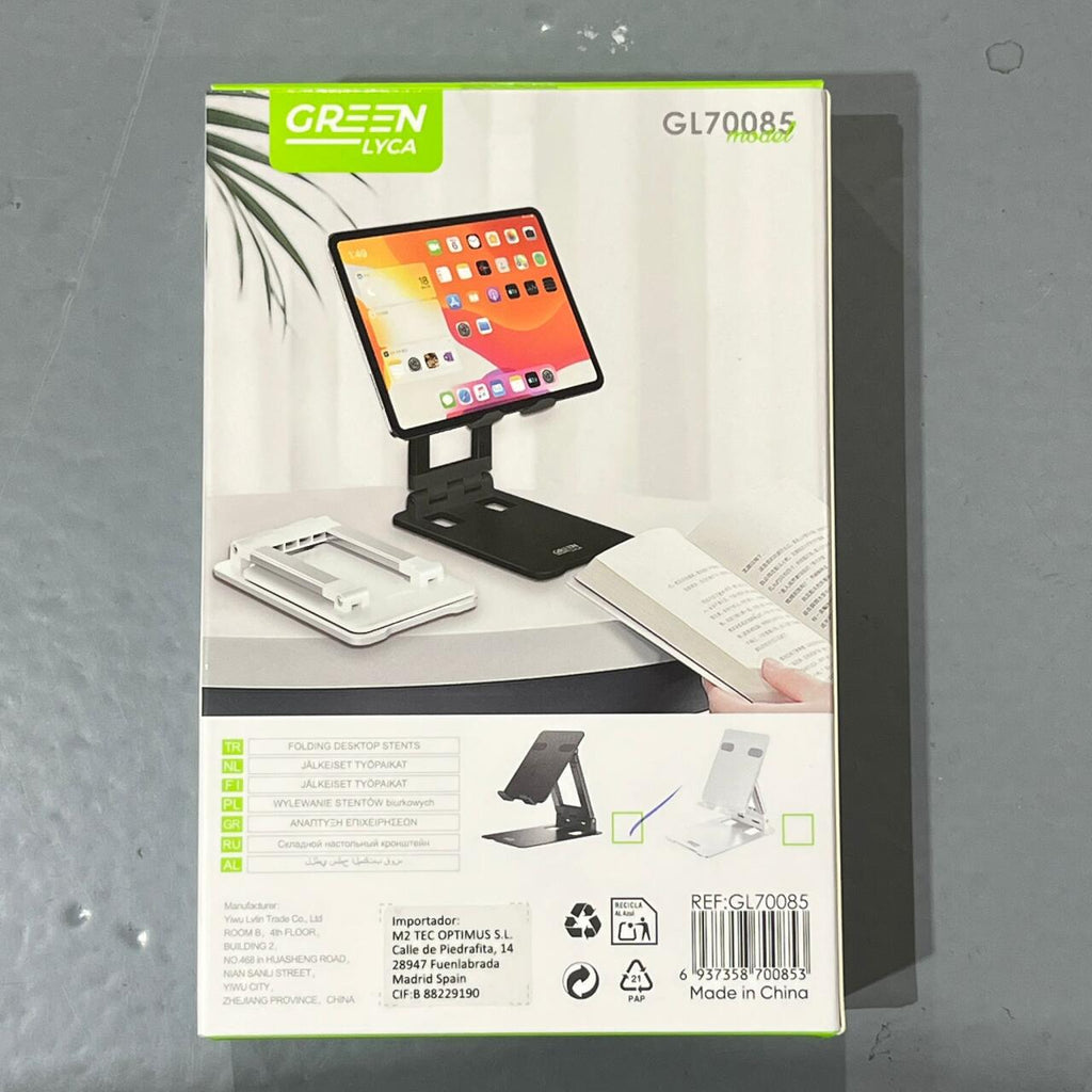 Soporte para Tablet/iPad con Eje Ajustable 180° y Altura Regulable hasta 268mm