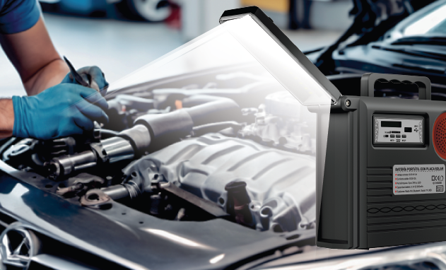 Batería portátil con placa solar