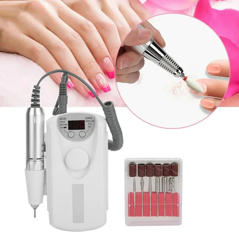 Esmaltadora de uñas 12000 RPM – Potencia Compacta para Manicuras Rápidas