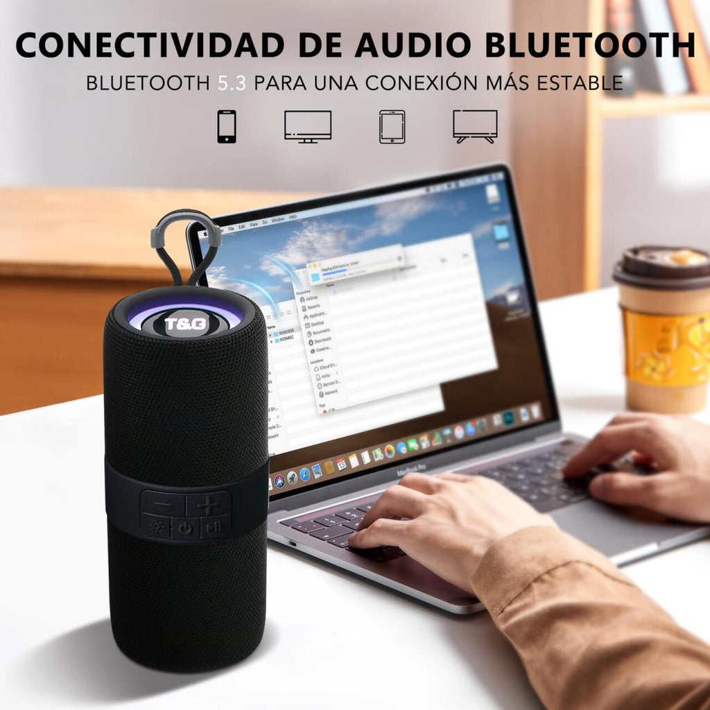 Altavoz Inalámbrico Portátil – Potencia, Estilo y Libertad de Sonido