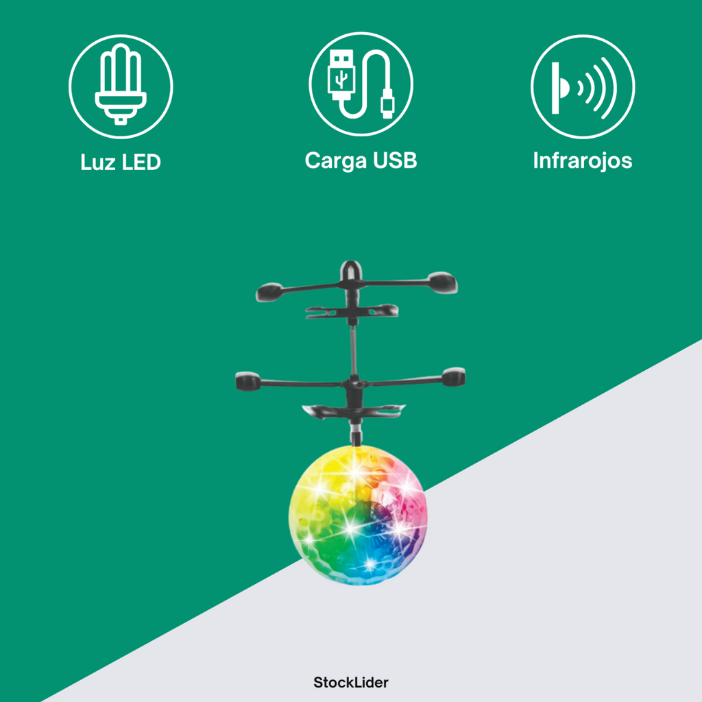 Bola voladora con sensor de inducción