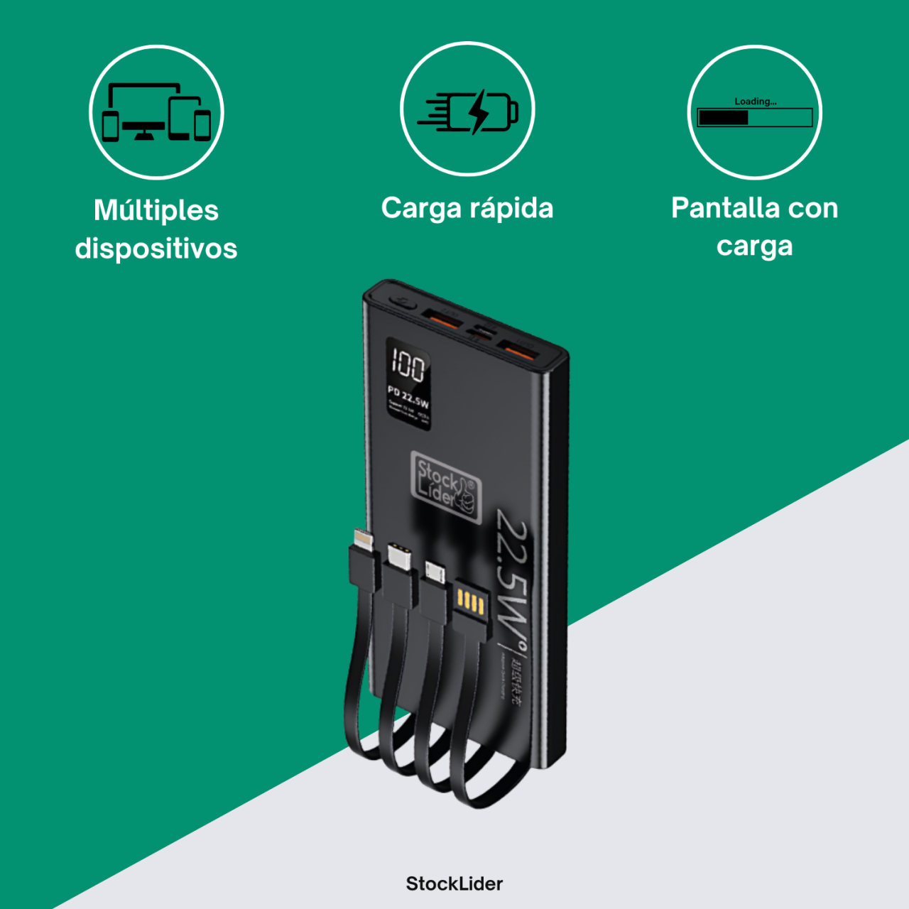Powerbank carga rápida